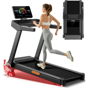 Fitness Treadmill with 20 Manual Incline