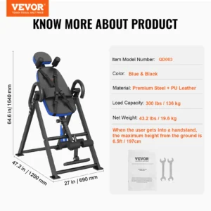 Heavy Duty Inversion Table Decompression Back Stretcher